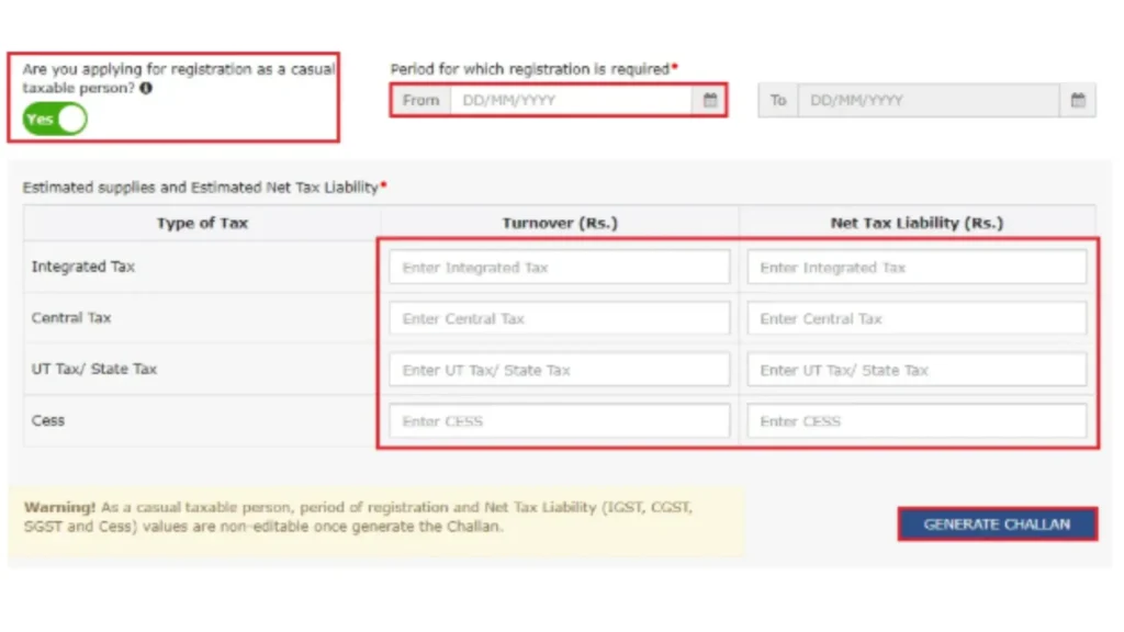 GST | Goods and Services Tax Login, and Registration 2025 Generate Challan