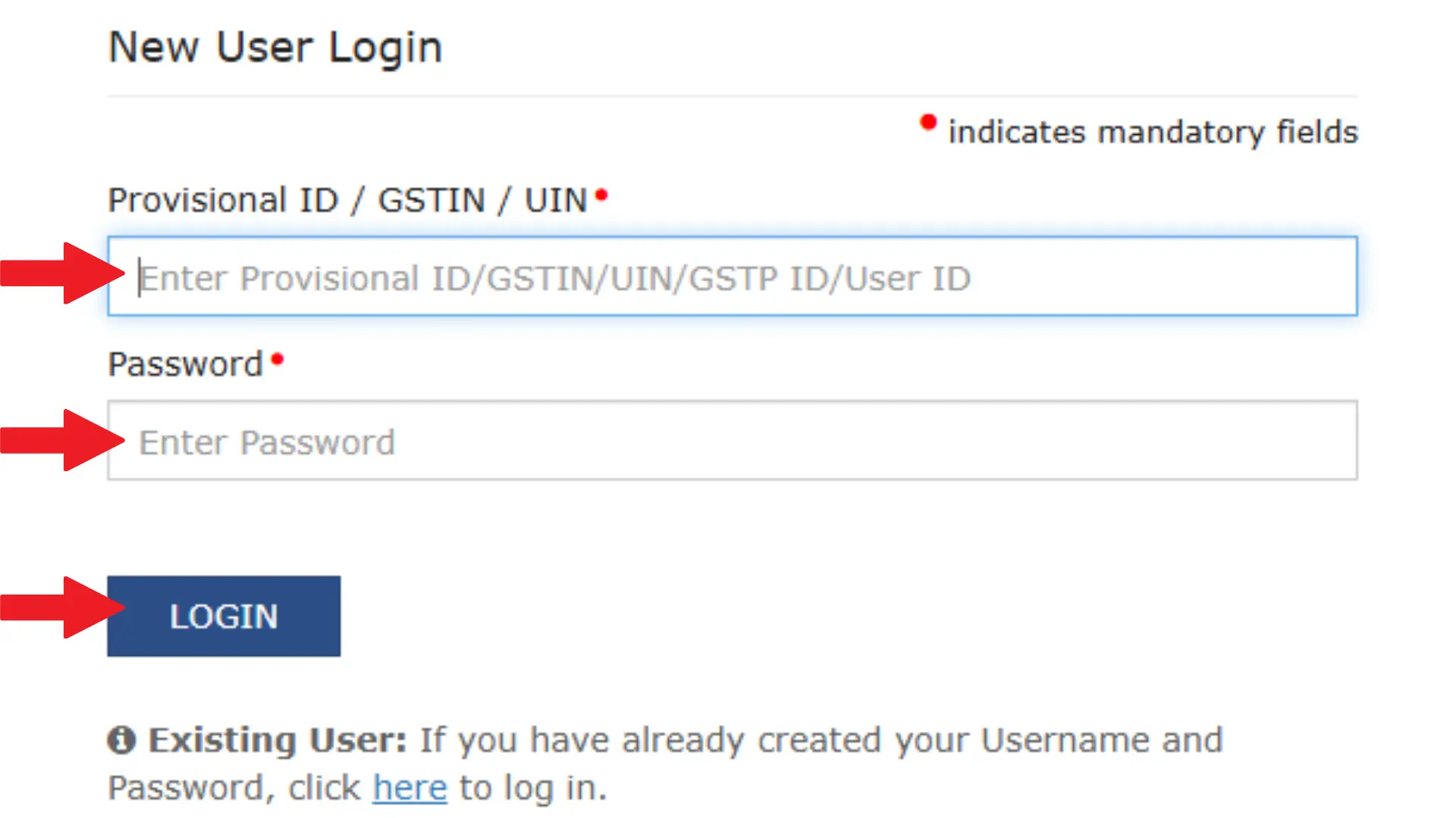 GST | Goods and Services Tax Login, and Registration 2025 New GST User Login