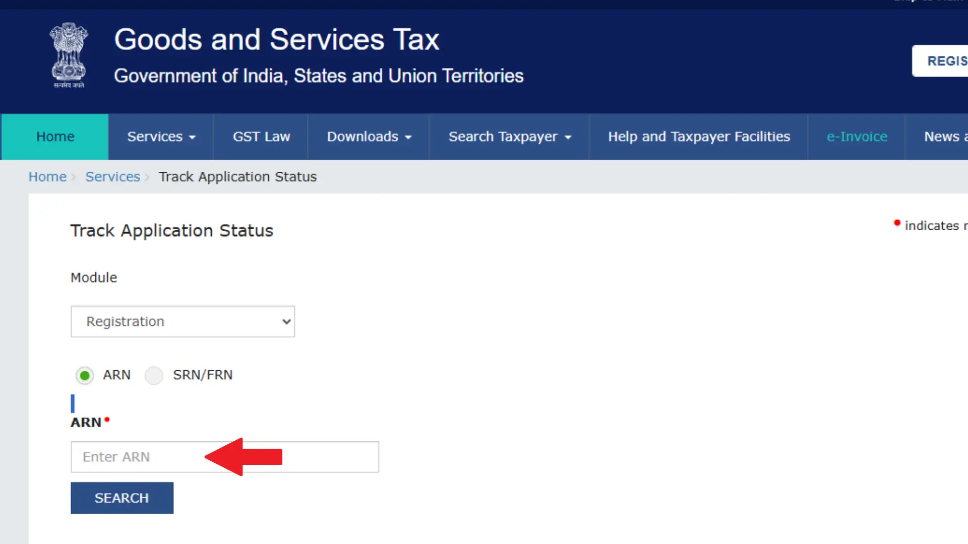 GST | Goods and Services Tax Login, and Registration 2025 Registration Status